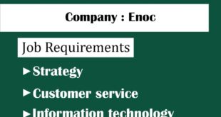 Latest Emirates National Oil Company Limited (ENOC) Jobs in UAE