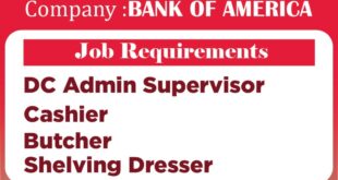 Latest Jobs at Bank of America