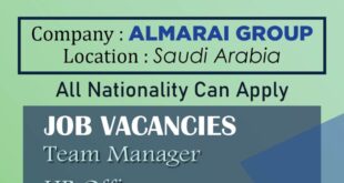 Almarai Jobs in Saudi Arabia